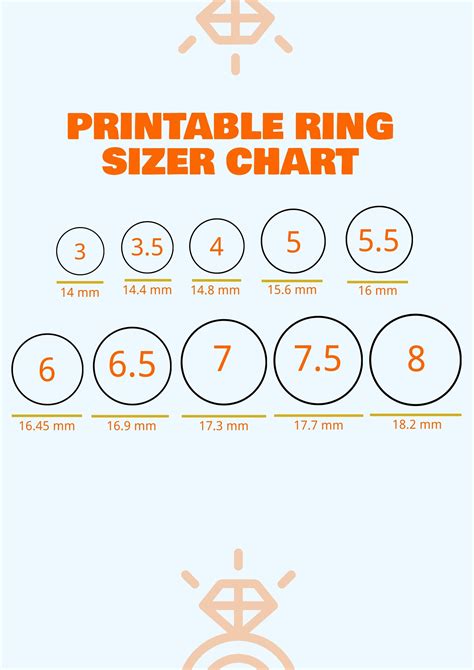 thumb ring size chart|determine my ring size.